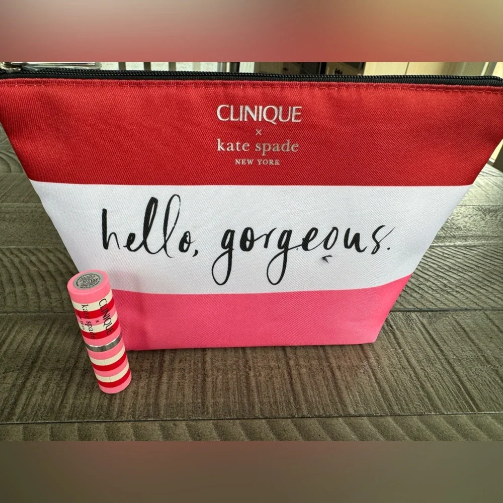 Kate Spade Lipstick - Clinique Makeup Bag Combo (NEW)